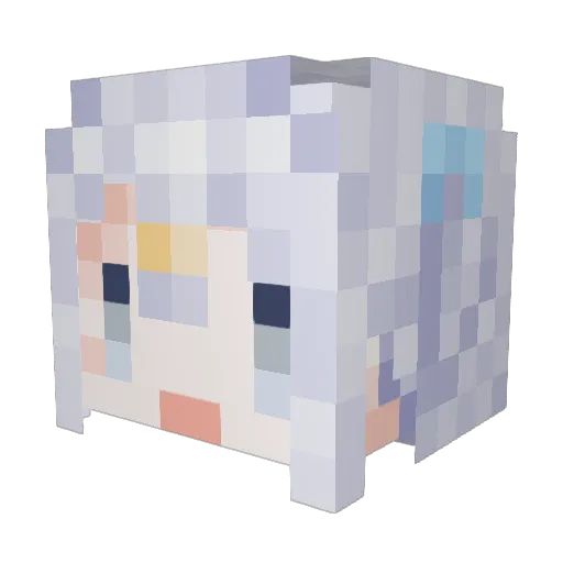 _hipochan_ Minecraft avatar head, 3D render