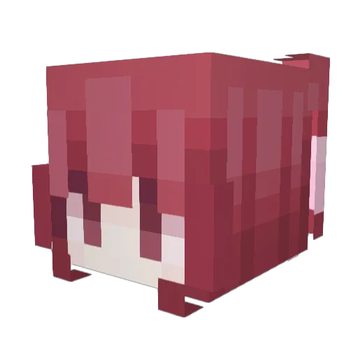 _honeybubble Minecraft avatar head, 3D render