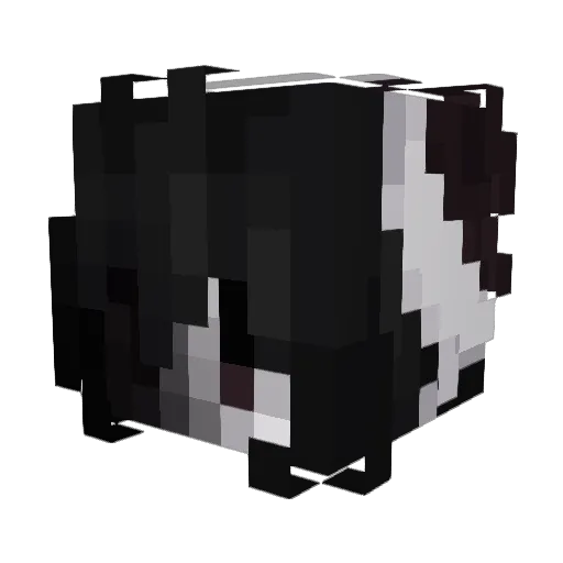_horikita Minecraft avatar head, 3D render