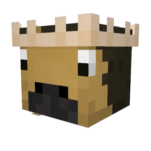 _horsie Minecraft avatar head, 3D render