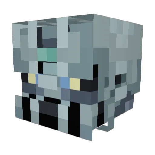 _hurby_ Minecraft avatar head, 3D render