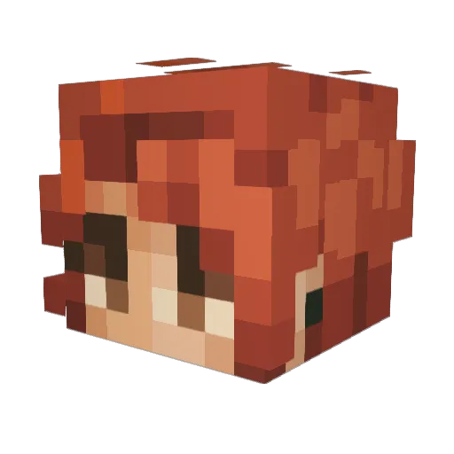 _hyacinthus Minecraft avatar head, 3D render