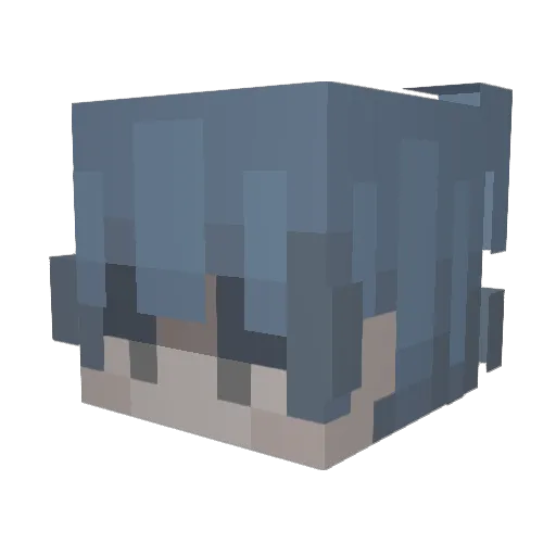 _hydroh_ Minecraft avatar head, 3D render