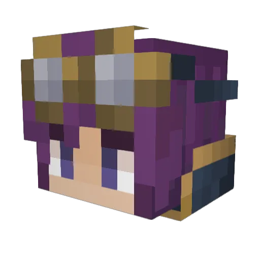_iEatBubbles_ Minecraft avatar head, 3D render