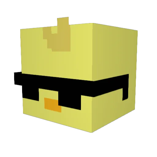 _iEzequiel_ Minecraft avatar head, 3D render
