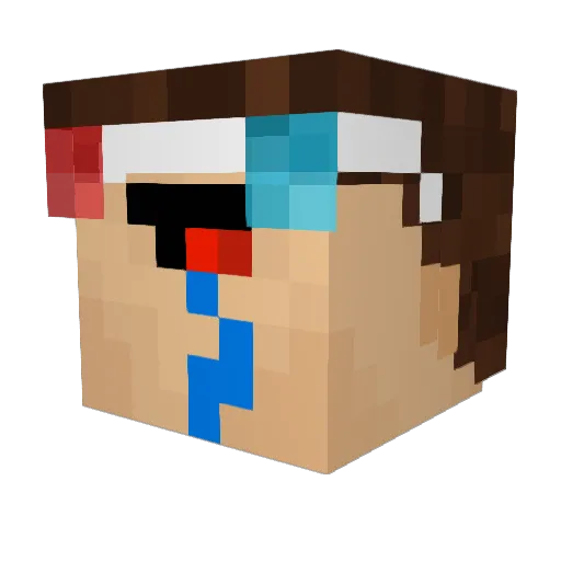 _iGotSkillz Minecraft avatar head, 3D render