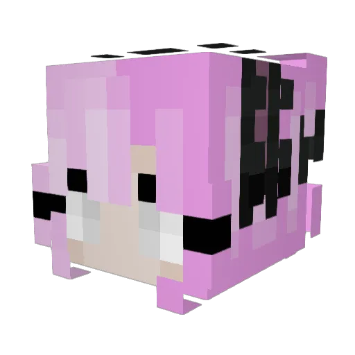 _iLikeRoses_ Minecraft avatar head, 3D render