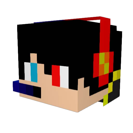 _iSleesh99 Minecraft avatar head, 3D render
