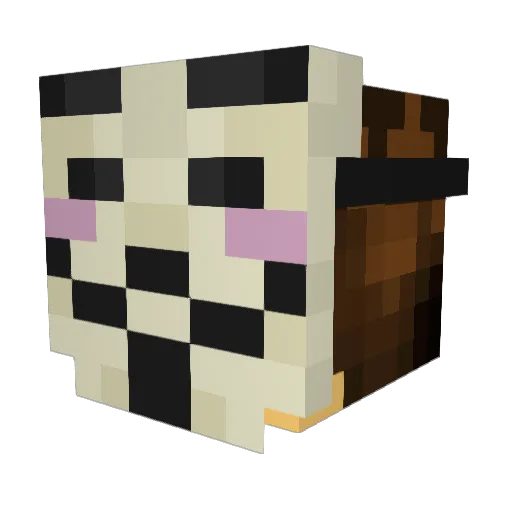 _iSnake_ Minecraft avatar head, 3D render