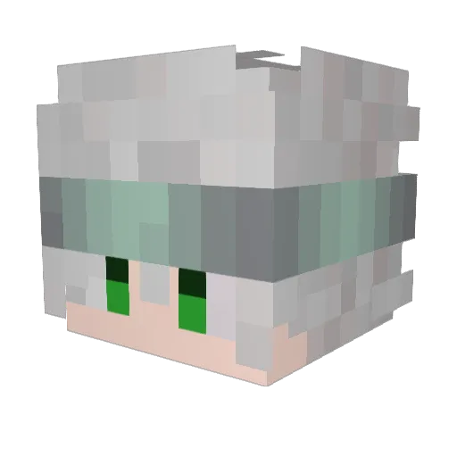 _iSnowZ_ Minecraft avatar head, 3D render