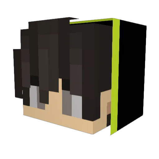 _iStrafe Minecraft avatar head, 3D render