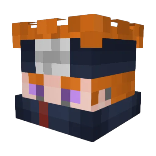 _iTsKbZ0n_ Minecraft avatar head, 3D render