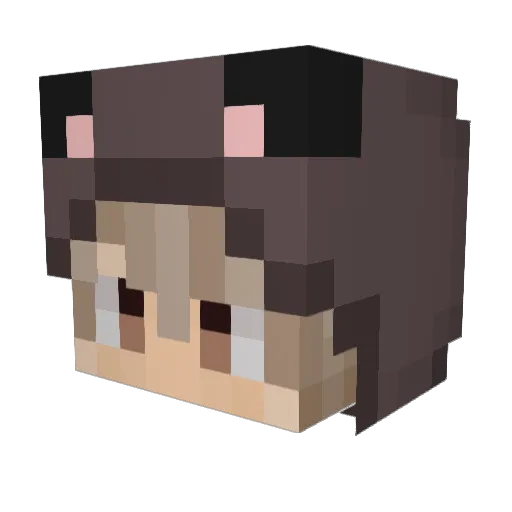 _iTzBlueLC Minecraft avatar head, 3D render