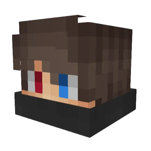 _iTzKornis_ Minecraft avatar head, 3D render