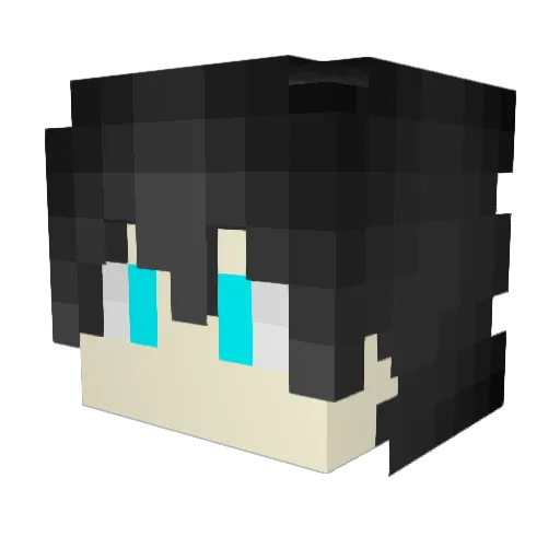 _iTzMike_ Minecraft avatar head, 3D render