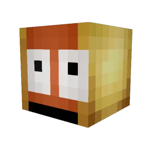 _iTzThunder_ Minecraft avatar head, 3D render