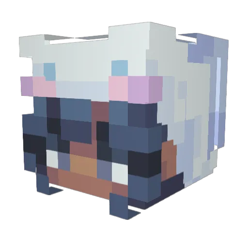 _i_v_i_ Minecraft avatar head, 3D render