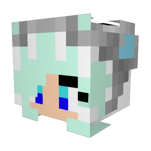 _iactura_ Minecraft avatar head, 3D render