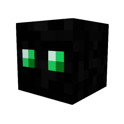 _iamME Minecraft avatar head, 3D render