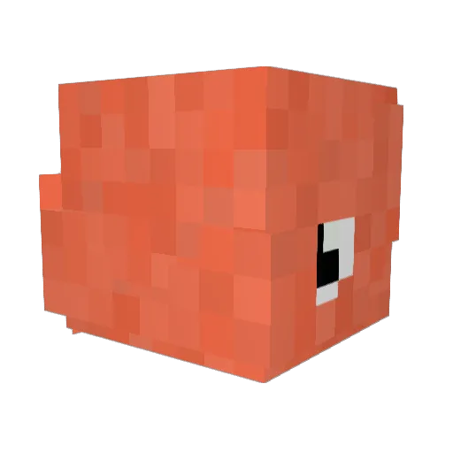 _icemenog Minecraft avatar head, 3D render