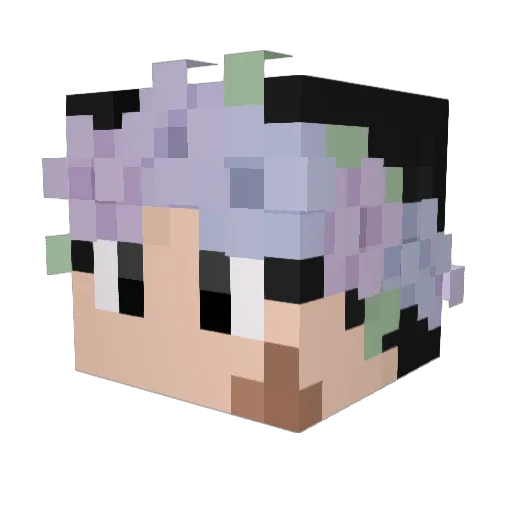 _idk_my_name_ Minecraft avatar head, 3D render