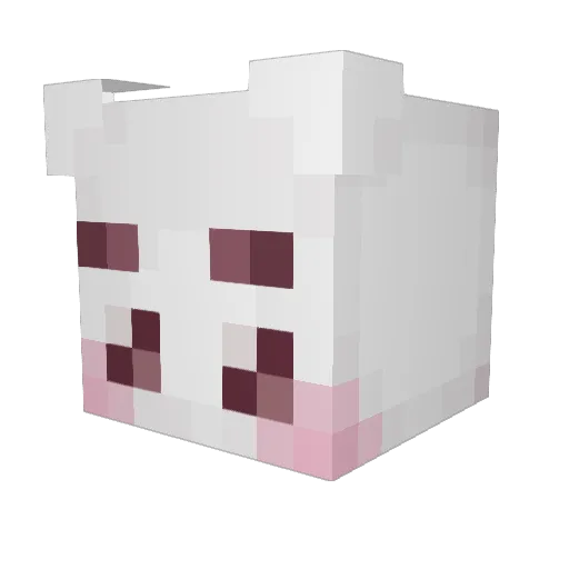 _iev Minecraft avatar head, 3D render