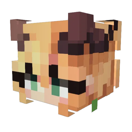 _incandescence Minecraft avatar head, 3D render