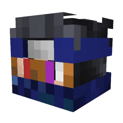 _infamous___ Minecraft avatar head, 3D render