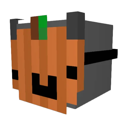 _iodkf Minecraft avatar head, 3D render