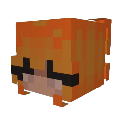 _iris78_ Minecraft avatar head, 3D render