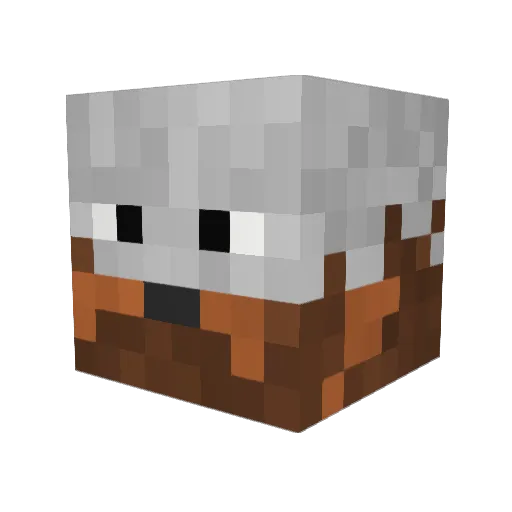 _ironblaze_ Minecraft avatar head, 3D render