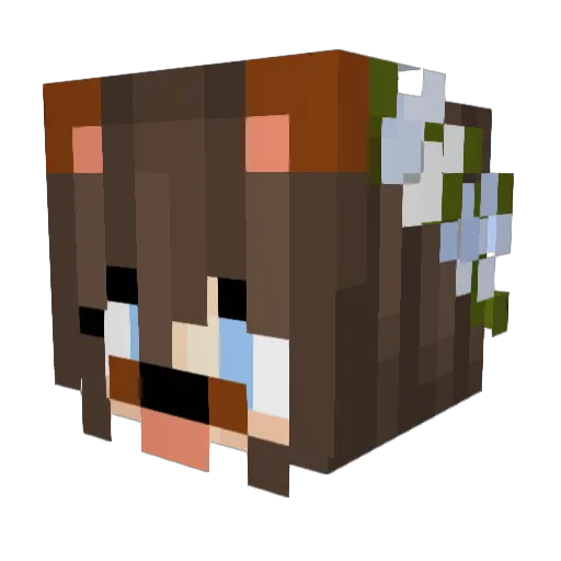 _issabell_ Minecraft avatar head, 3D render