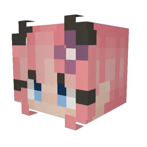 _isy__ Minecraft avatar head, 3D render