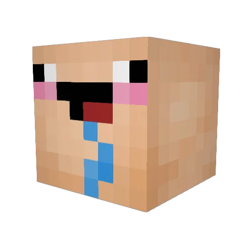 _itsBram Minecraft avatar head, 3D render