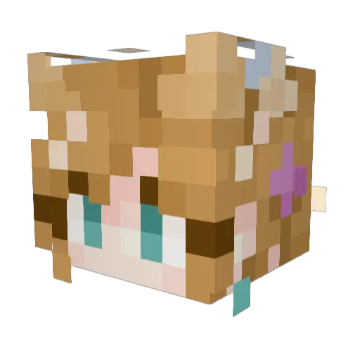 _its_angel Minecraft avatar head, 3D render