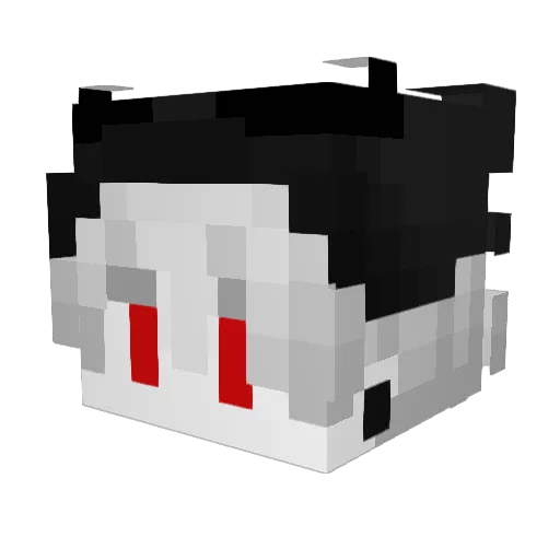 _itsamdi_ Minecraft avatar head, 3D render