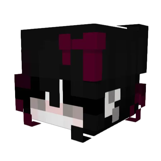 _itsamelia_ Minecraft avatar head, 3D render
