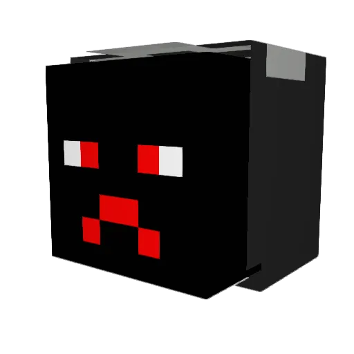 _itzflamer Minecraft avatar head, 3D render