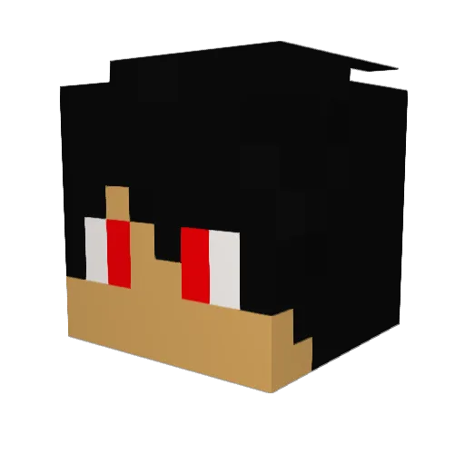 _itzmecanskaart_ Minecraft avatar head, 3D render