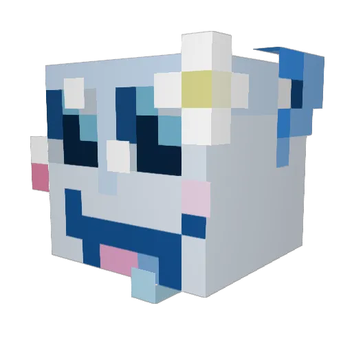 _iver Minecraft avatar head, 3D render
