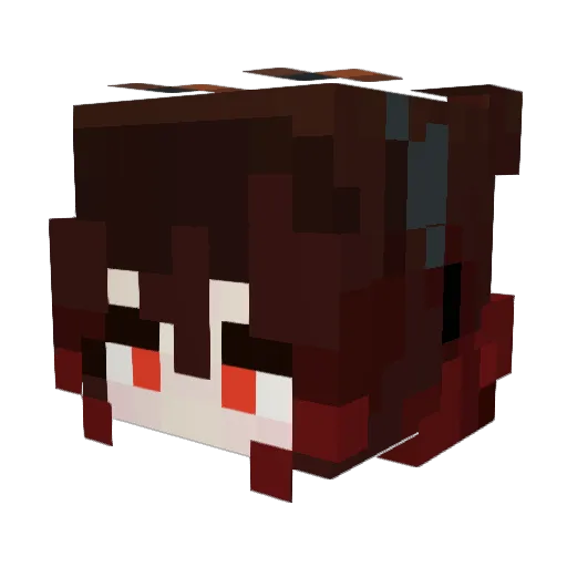 _izza__ Minecraft avatar head, 3D render