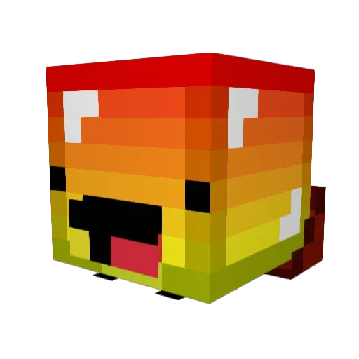 _j0HnNy05 Minecraft avatar head, 3D render