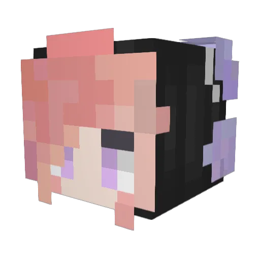 _jading Minecraft avatar head, 3D render