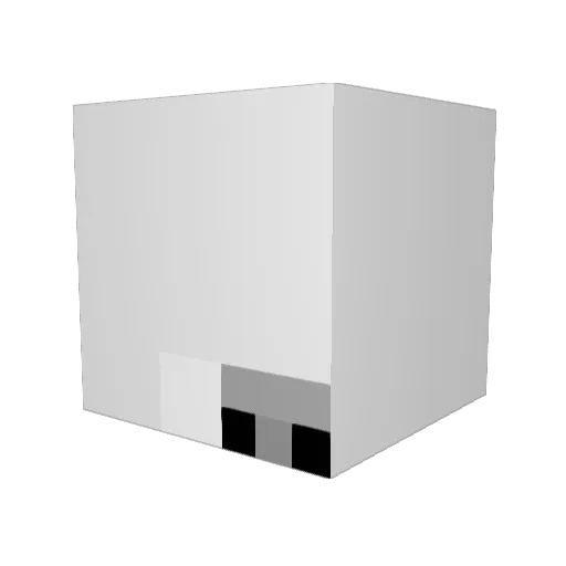 _jaham_ Minecraft avatar head, 3D render