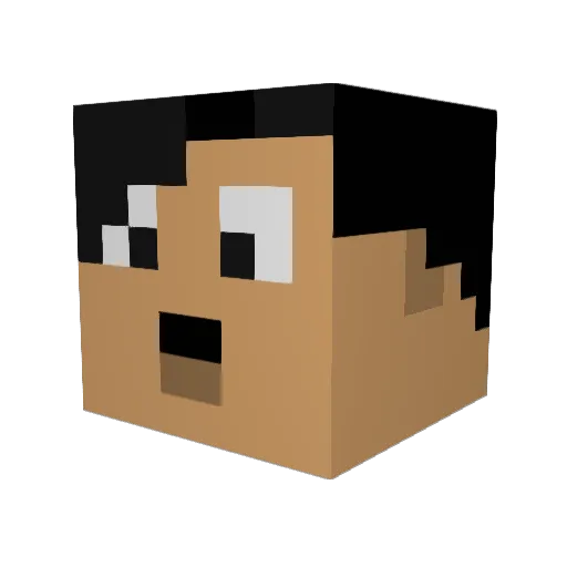 _jamie__ Minecraft avatar head, 3D render