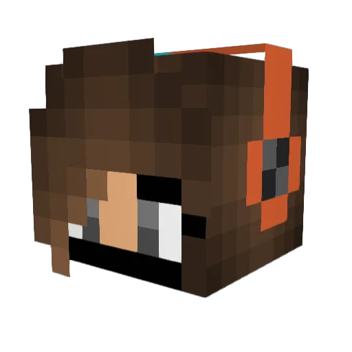 _jamisen_ Minecraft avatar head, 3D render