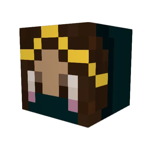 _janedoe_ Minecraft avatar head, 3D render