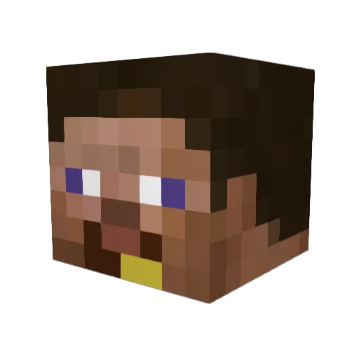 _janekumpel Minecraft avatar head, 3D render