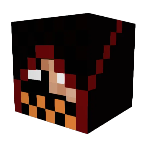 _jariuss Minecraft avatar head, 3D render