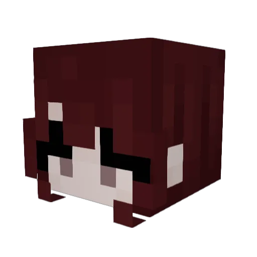 _jassy Minecraft avatar head, 3D render